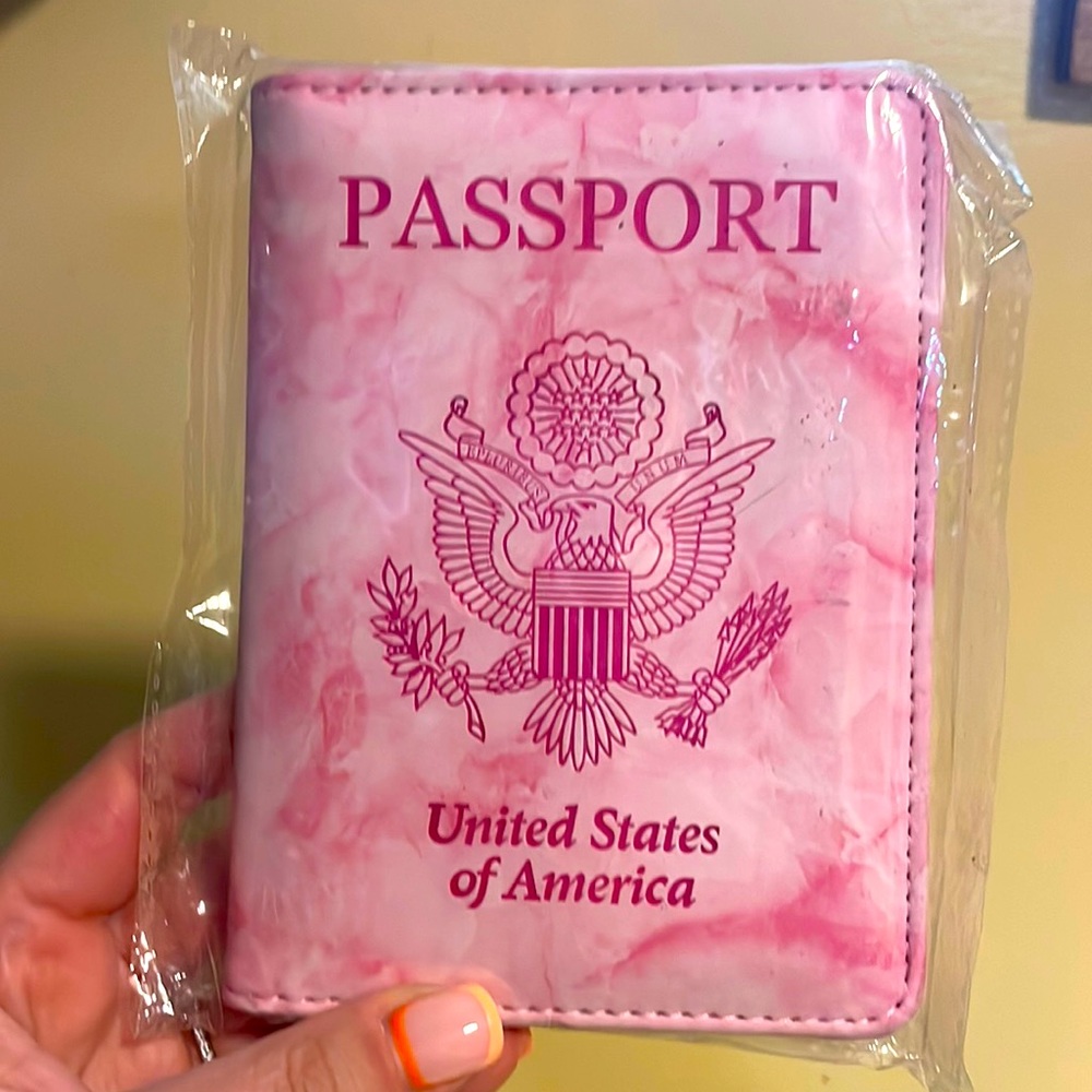 Pink Passport Holder